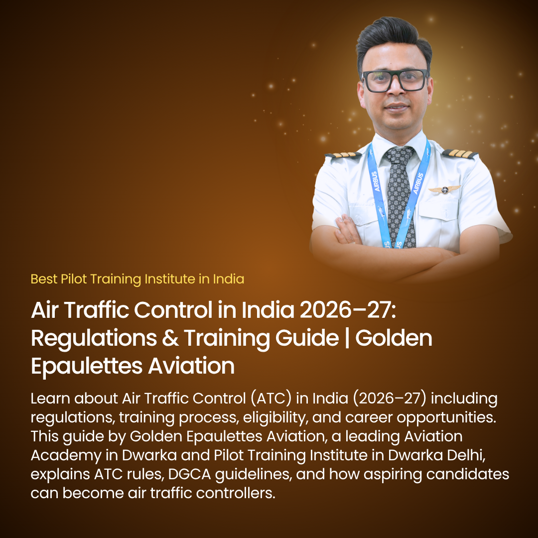 Air Traffic Control in India 2026–27: Regulations & Training Guide | Golden Epaulettes Aviation